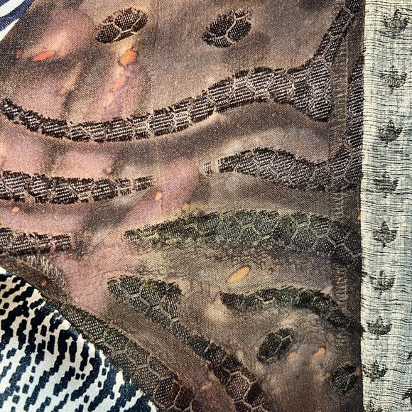 Sterling Styles Vintage One Size Kimono Animal Prink Blouse Shirt Top Unique - Picture 4 of 10